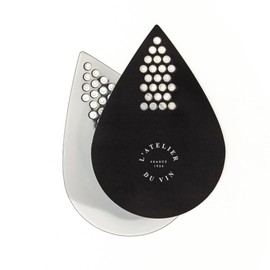 L'ATELIER du VIN - Silver & Black Soft Pourer with Aerator - Pack of 5