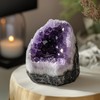 WYJHYZN Amethyst Crystal Gems and Healing Stones Rocks Geodes Purple