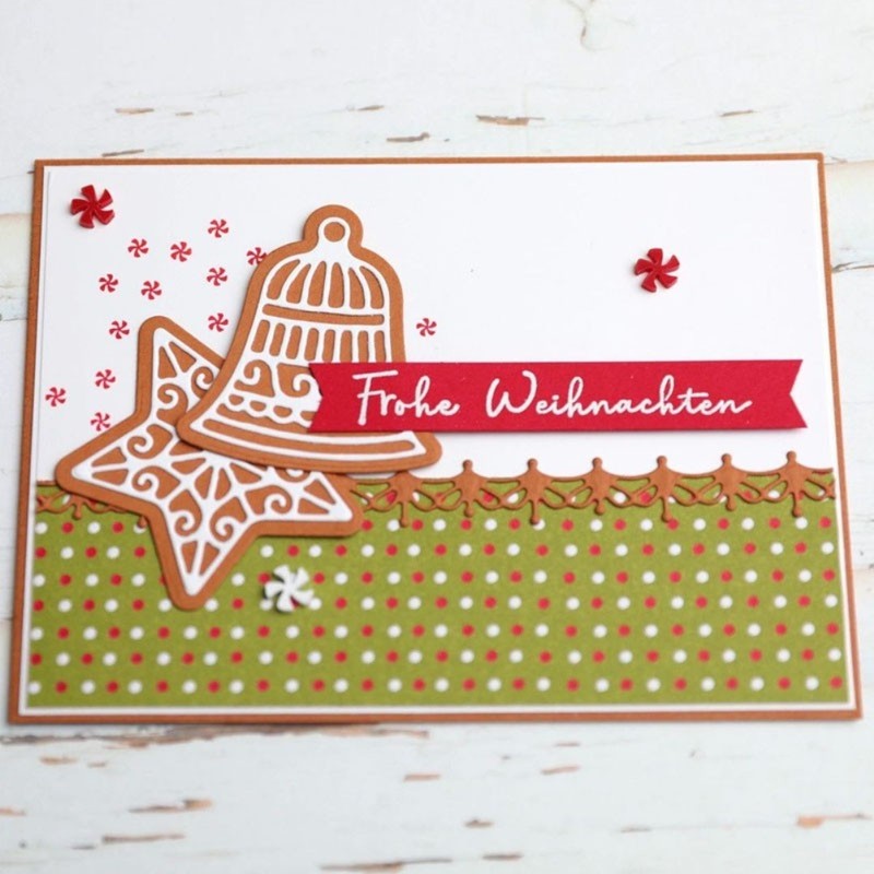 Christmas Metal Cutting Dies Scrapbooking Embossing Stencil for Card Making