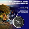 Portable Pocket Compass For Camping Hiking And Riding Flip open