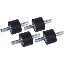 고무 마운트 M8 1 4 20 스크류 펌프 댐퍼용 진동 감쇠 화합물 엔드 솔레이터 2개 포함 Rubber Mount M8 1 4 20 Screw Pump Damper Vibration Damping Compound End Mount 2 Pieces Included