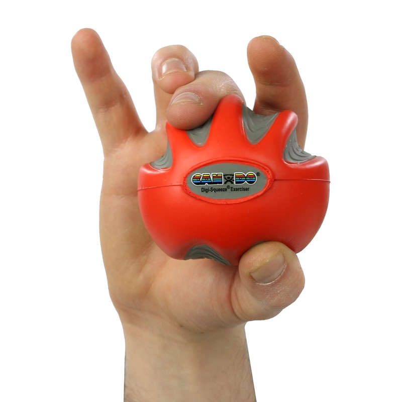 Cando-29860 Digi-Squeeze Hand Exerciser, Medium, Red: Light