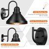 Brightever Gooseneck Outdoor Light Fixtures, 2-Pack Farmhouse Barn Lights for