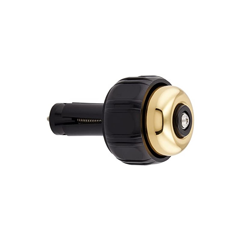 Ogi Industrial Bicycle Bell OH-600B Bar End Bell, Brass, Gold