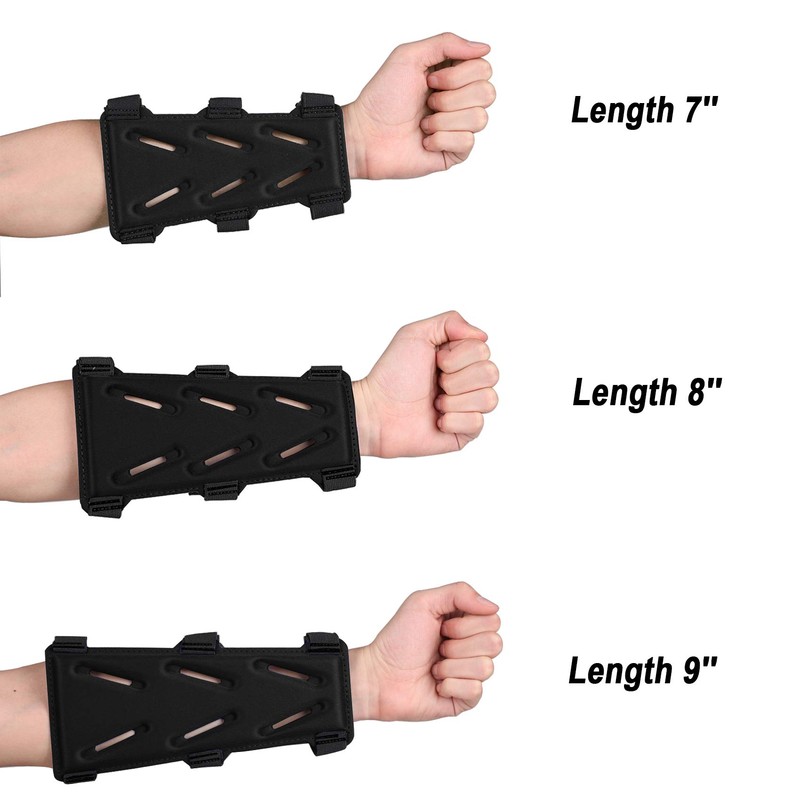 KRATARC Archery Arm Guard Adjustable 3-Strap Accessory Lightweight Hunting Target