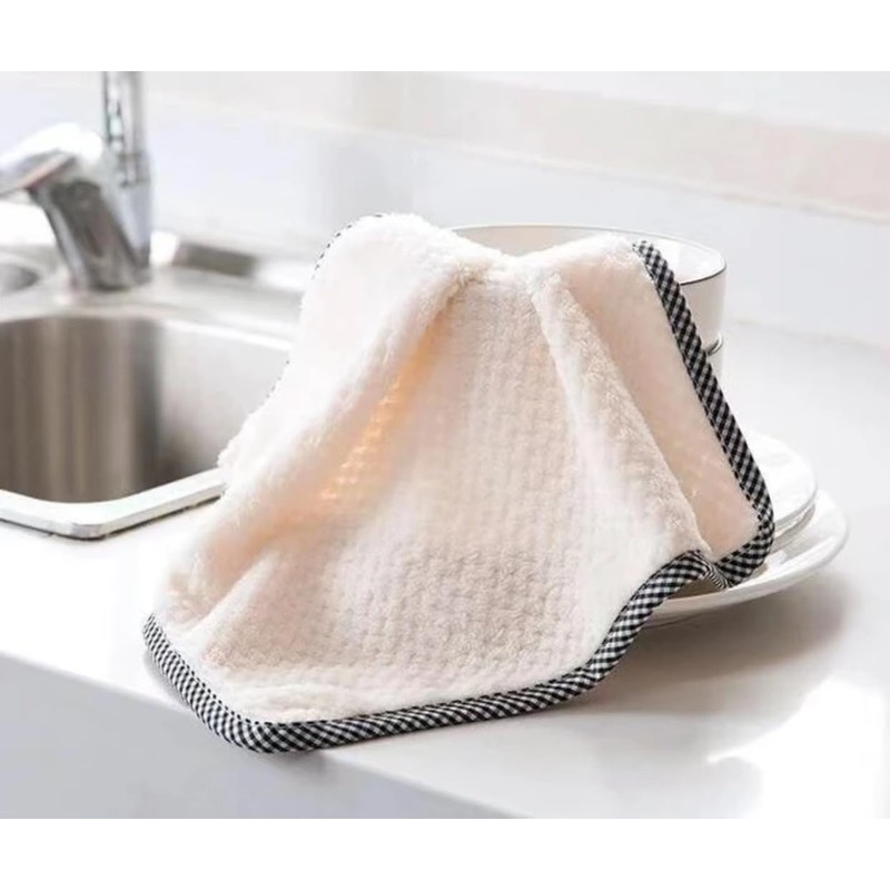 Hanging Cleaning Kitchen Towels Microfber Washcloths Reusable Dishtowels Household Super