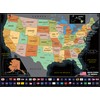 4D Cityscape Puzzle - Scratch Off : USA Travel Map