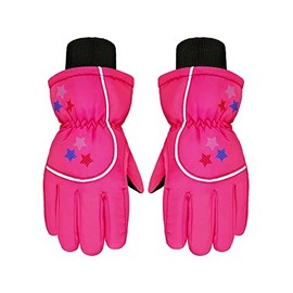 Guantes de esquí de nieve para niños, guantes de invierno cálidos e impermeables para niñas y niños