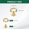 sourcing map 24 Pcs Flat Head Button Stud 10mm Screw