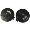JDMSPEED New Two Black Super Loud Electric Blast Tone Horn