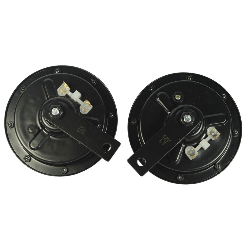 JDMSPEED New Two Black Super Loud Electric Blast Tone Horn