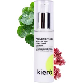 KIERO Crema para Contorno de Ojos, Eye Cream con Retinal, Algas Rosas y Centella Asitica para ojeras, crema hidratante de ojos ligera con niacinamida 25 ml