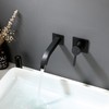 Dalang Bathroom Faucets Matte Black Wall Mount Bathroom Sink Faucet