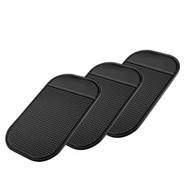Wideskall 3-Pack Multi Purpose Non-Slip Silicone Pad Sticky Grip Mat for Car Dash Phone Mount