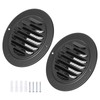 PATIKIL 3" Round Air Vent Cover, 2pcs 304 Stainless Steel