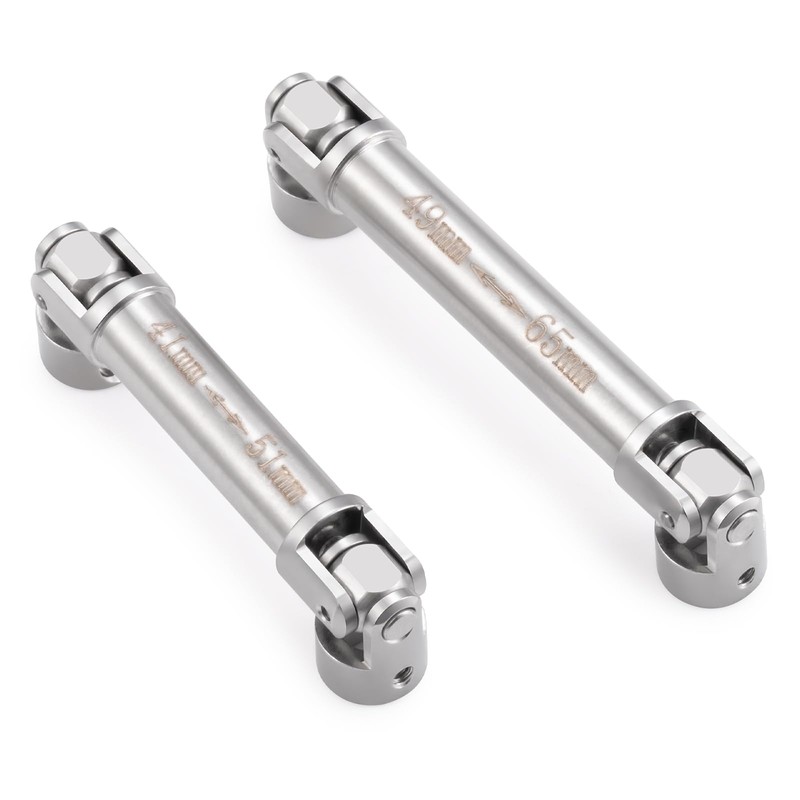 Que-T 2pcs/Set RC Driveshafts Stainless Steel Drive Shafts for RedCat