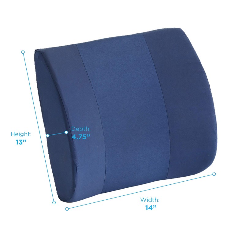 nova Lumbar Back Support Cushion – Contoured High-Density Foam Back