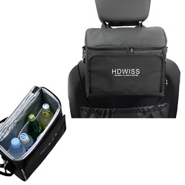 seizar Insulated Bag, Car Storage Pocket, Shoulder Strap Included, Multi Bag, Cold Retention, Portable, Foldable, Tablet Holder, Multi-functional Storage, Large Capacity, Waterproof,