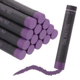 sourcing map Soft Oil Pastels, Oil Pastel Crayons Vibrant Color Blendable Art Supplies for Painting Drawing Blending Painting Artists Beginners Professional(Purple, Pack of 16)