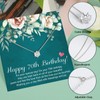 JeeweLife 70th Birthday Gifts for Women, Sterling Silver Necklace for