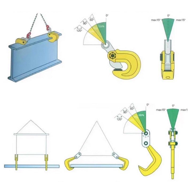INTBUYING Vertical Plate Lifting Clamp 3T Load with Lock Hoist