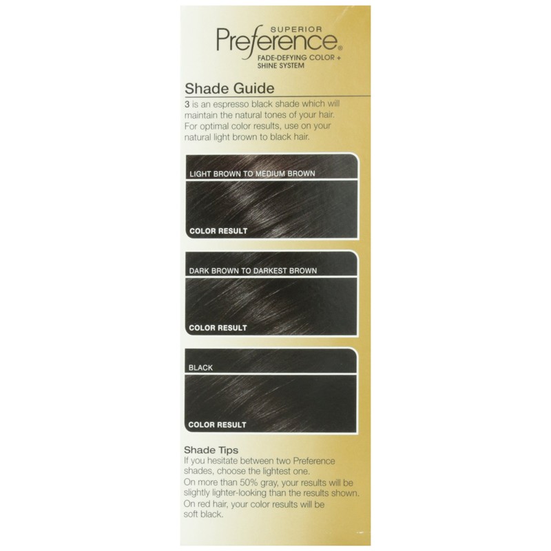 L'Oreal Paris Preference #3 Soft Black, Chocolate Truffle, 1 Count