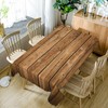 TTQYFNM 60x120inches Brown Wood Grain Rectangle Tablecloths Rustic Farmhouse Style