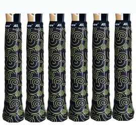 Alien Pros Tennis Racket Grip Tape (6 Grips) – Tac Moisture Feel Tennis Grip – Tennis Overgrip Grip Tape Tennis Racket – Wrap Your Racquet for High Performance (6 Grips, Black Clouds)