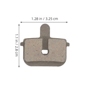 Gogogmee Bike Brake Pads 2 Pairs Bicycle Disc Brake Pads Replacement for Mountain Bikes Electric Scooters and E-Bikes Semi-Metallic Quiet Braking Wet Condition Performance