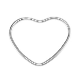 Fashion Heart Cuff Bracelet for Women Minimalist Stainless Steel Hollow Hearts Large Cuffs Bangle Bracelets Statement Bangles Bohemian Jewelry (Silver)
