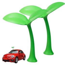 Ygapuzi 3D Car Sprout Stickers Creative Car Roof Decoration Green Grass Bean Sprouts Car Sticker Lovely Funny Auto Exterior Decal Ornaments for Car Truck Roof Hood Bumper Trunk (2 PCS)