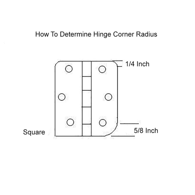 Dynasty Hardware Door Hinges, 4-Inch Spring Loaded Self Closing Hinges