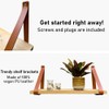 Brute Strength - PU Leather shelf brackets - Cognac -