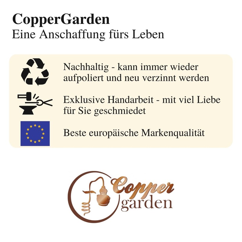 'CopperGarden' Copper Mash Sieve (20L) - prevents burning of the
