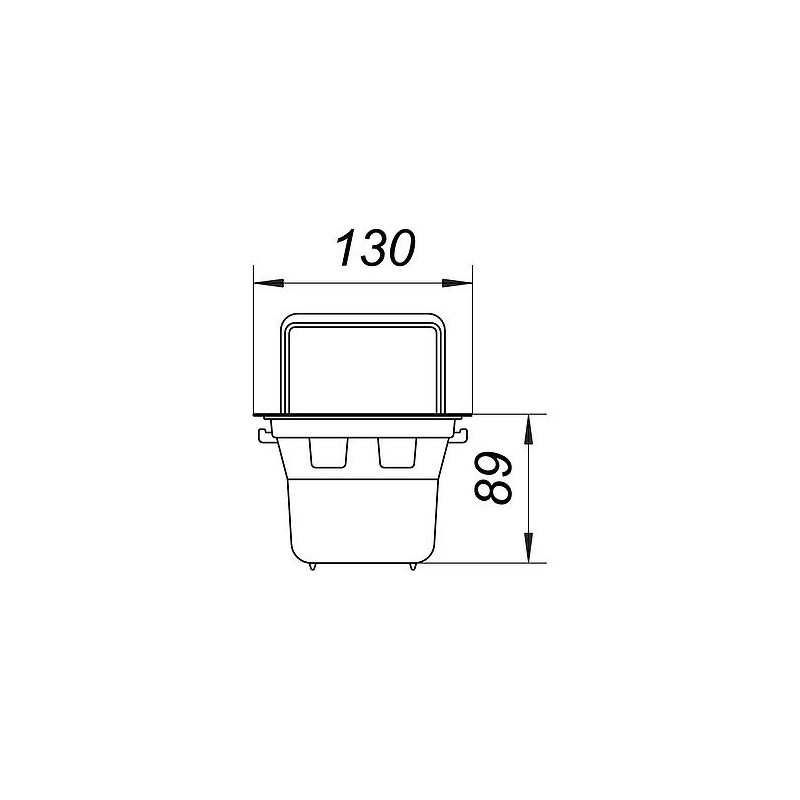 Upmann No. 80224 Mud Bucket for Basement Drain 15 x