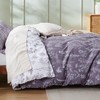 Bedsure Duvet Cover Queen Size - Reversible Grayish Purple Queen