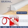 Storystore 0.5x511in Peel and Stick Rubber Quarter Round Trim Molding