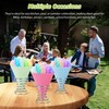 (6-pack) Calvana Reusable Plastic Snow Cone Cups Kit, Includes Leakproof