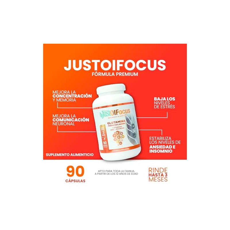 Olnatura Just Olfocus 90 cápsulas, Suplemento Alimenticio para la Salud