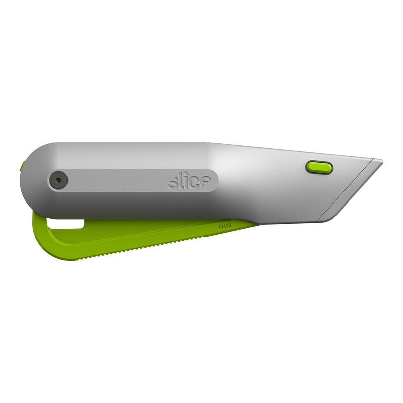 Slice 10493, Squeeze Knife Box Cutter, Ceramic Blade, Finger Friendly,