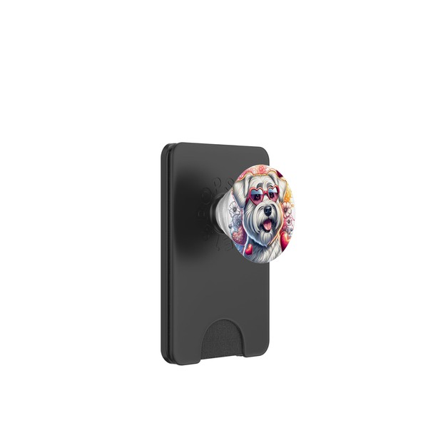 Sealyham Terrier Kunstdruck zum Valentinstag PopSockets PopWallet für MagSafe