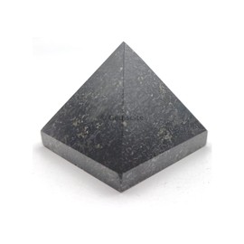 GEMSCITE Larvikite Pyramid Crystal Healing Stones - 2" Great Pyramid Figurine of Natural Stone Pyramid for Meditation, Reiki, Chakra Balancing, Crystal Pyramids Handcrafted