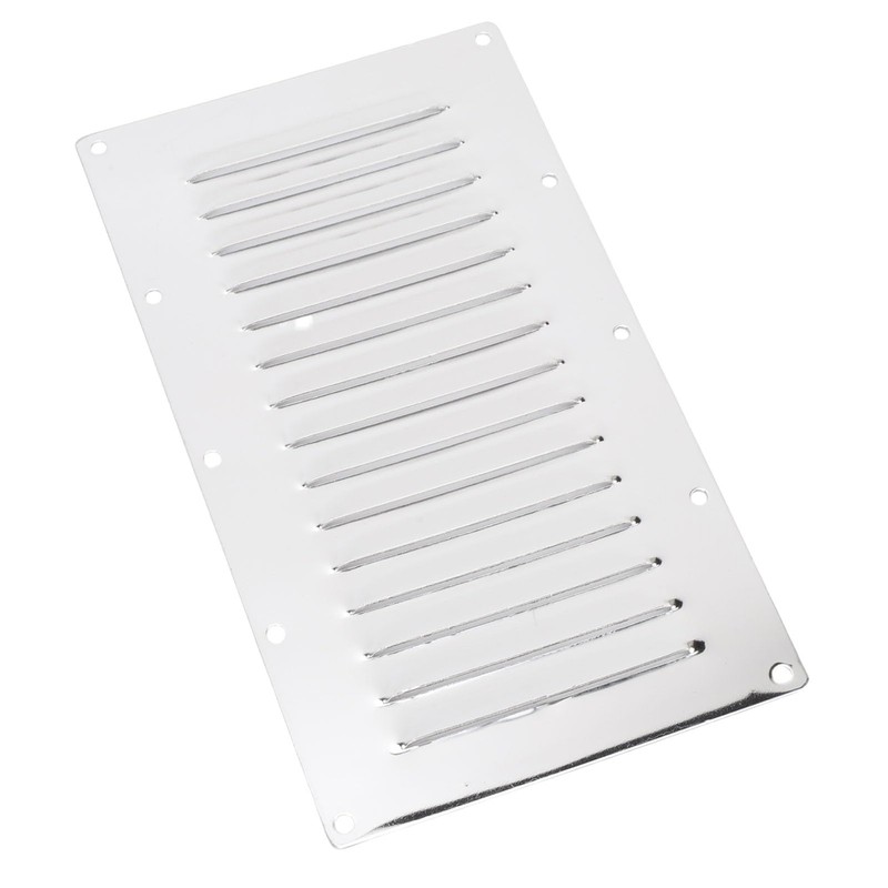 Asixxsix 9 X 5inch Rectangular Louvered Air Vent, Stainless Steel