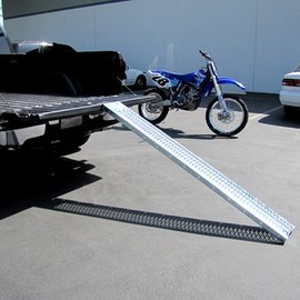 EZ Travel Collection Motorcycle Ramp Dirt Bike Truck | Loading with Leveling Plate