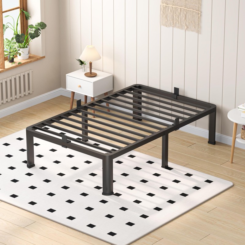 VIPSHOW 14 Inch Twin Heavy Duty 3500 lbs Bed Frame