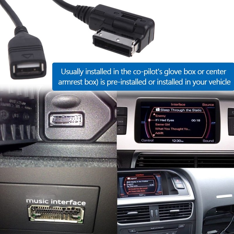 AMI MDI MMI Interface Aux Music MP3/Adapter Compatible for Aux