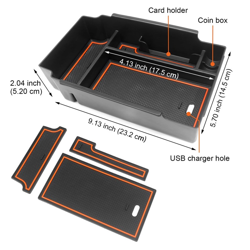 MOCHNET Center Console Organizer for 2024 2025 2026 Subaru Crosstrek