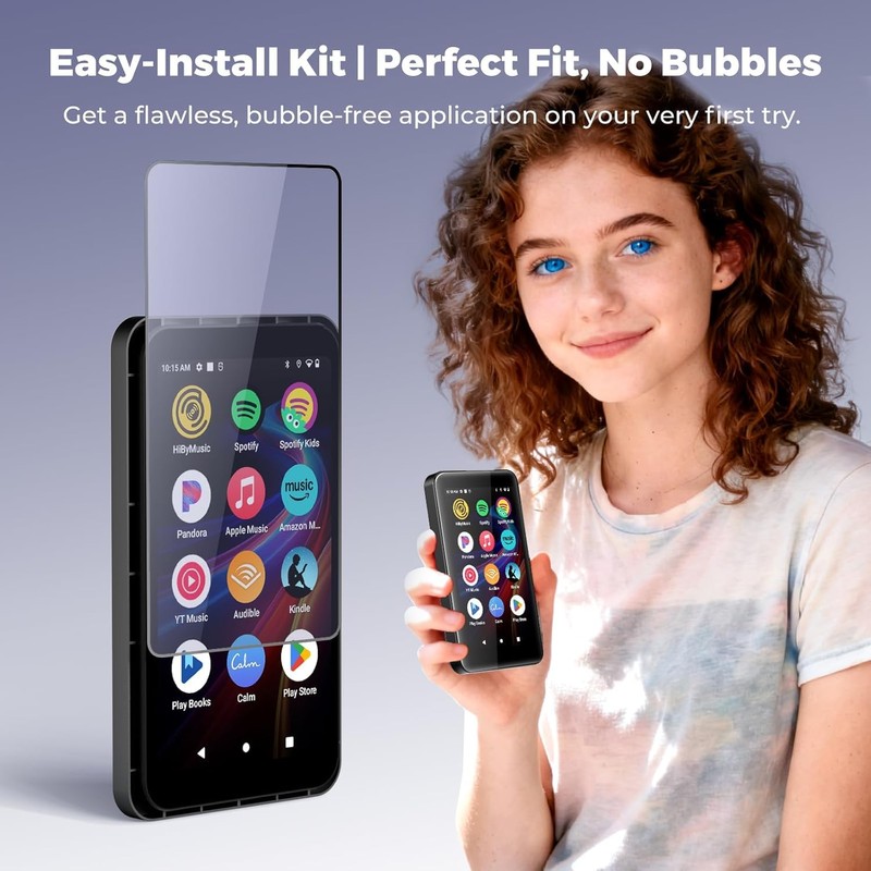 innioasis G5 MP3 Player Tempered Glass Screen Protector, 9H Hardness