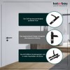 KOTARBAU® Pair of Handles 92 mm with Long Plate Black
