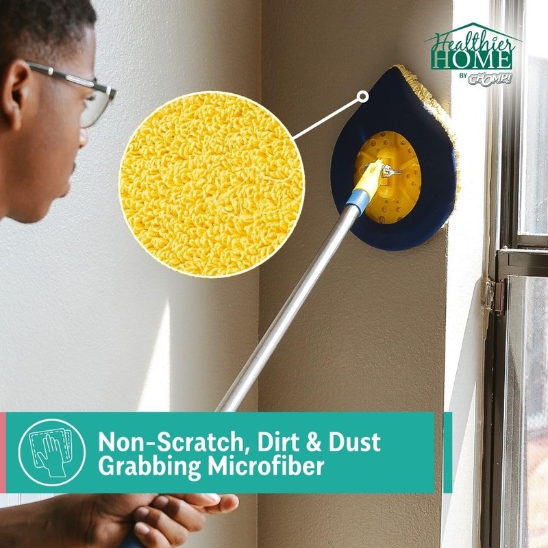 CHOMP Long Handle Wall Cleaner, 5 Minute CleanWalls Extendable Wall
